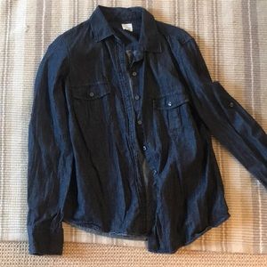 Button down denim shirt